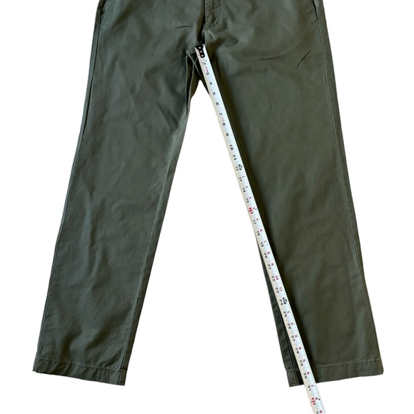 ***FIRM PRICE*** AMERICAN RAG Slim Straight Five Pocket Chinos Olive Green SZ 34 - Picture 8 of 11